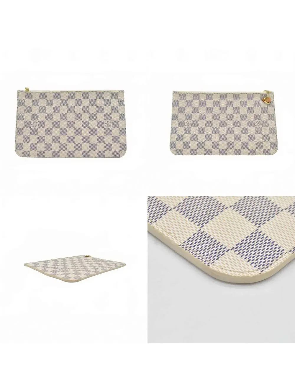 Louis Vuitton Damier Azur Neverfull GM MM Pochette FL2114